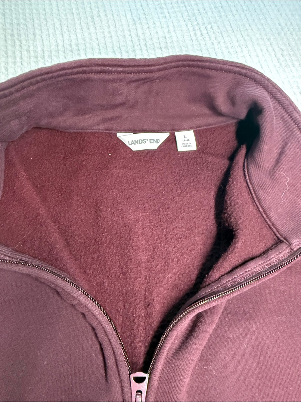 Lands' End Maroon High-Rise Lounge Set - Picture 3 of 7